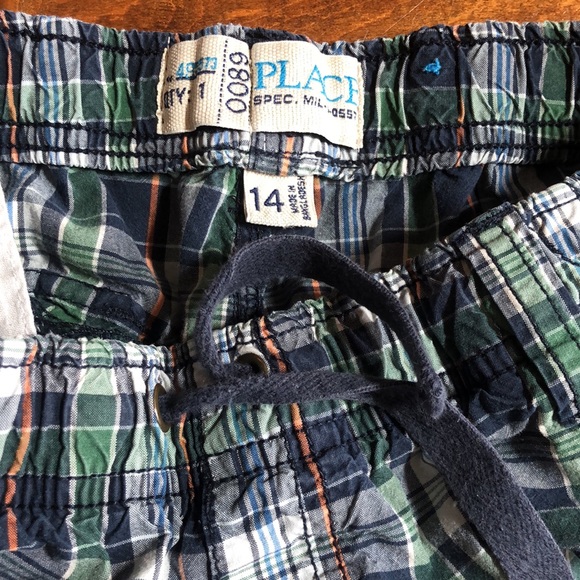 Boys L XL 14 LOT 2 Tops Gray Cape Cod & 2 Shorts Chino Striped & 1 Pull On Pants - Picture 12 of 16